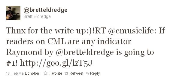 Brett Eldredge Tweet