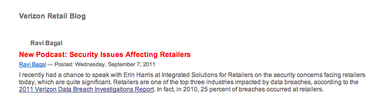 Verizon Retail Blog