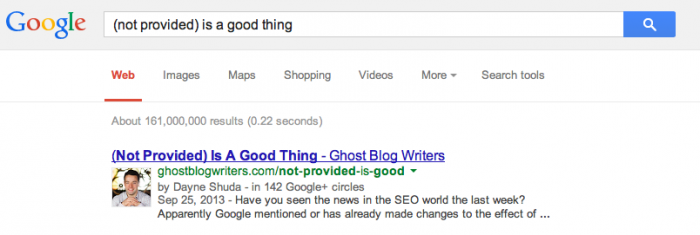 Google Authorship Example