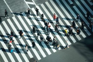 Busy Crosswalk